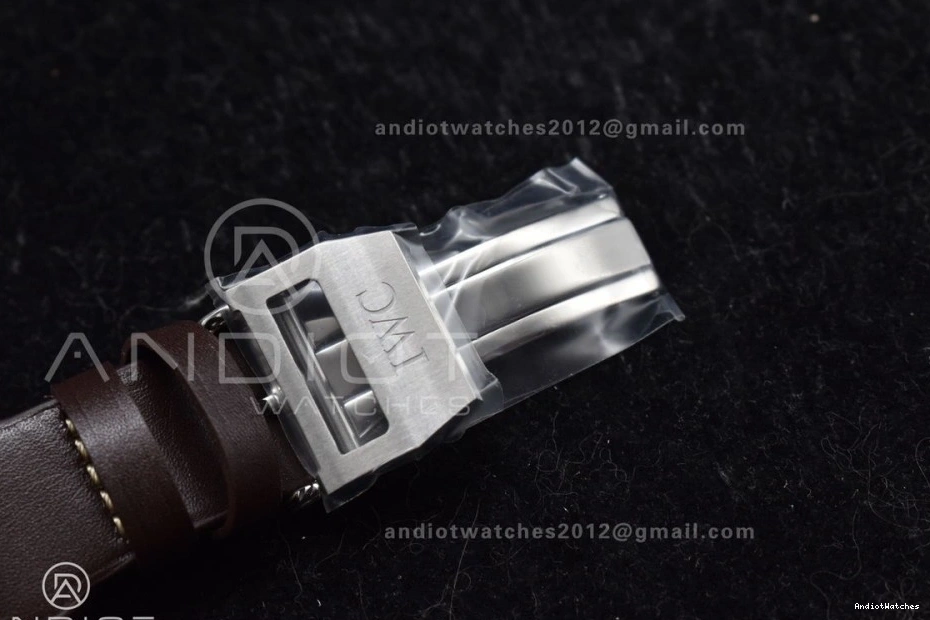 Brown IW500901 on Big Edition Real Strap A Pilot Best HighQuality ZF 524 Leather 0331